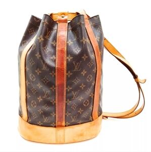 Vintage Louis Vuitton Monogram Randonnee 11"Wx14.5"Hx4